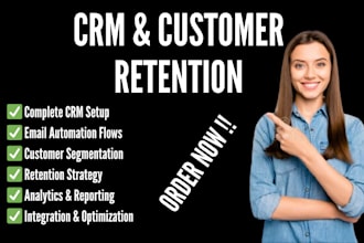 setup CRM and customer retention to build ecommerce traffic and sales