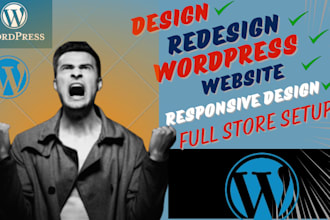 build design or redesign wordpress website rebuild wordpress elementor website