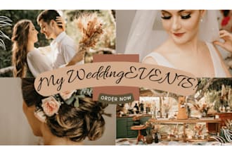 build photography, portfolio and wedding website with online booking