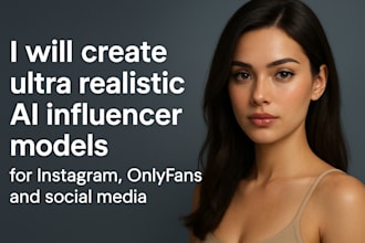 create ultra realistic ai influencer or onlyfans model for instagram and social