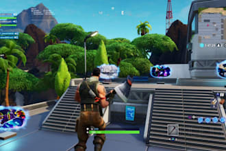 fortnite uefn map, red vs blue, worldbuilding, pvp map, boxfight map, steam game