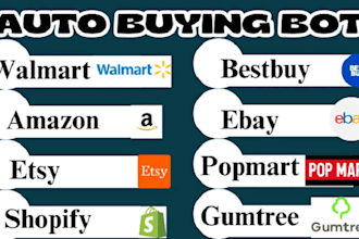 setup shopping bot, shopify bot, etsy bot auto purchase bot, bestbuy bot