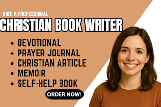 ghostwrite christian book daily devotionals self help memoir prayer journal