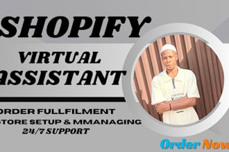 be your shopify virtual assistant shopify store manager