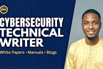write expert cybersecurity articles, white papers, and documentation