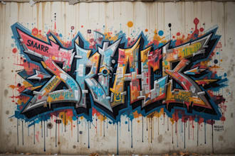 design cool graffiti doodle art for t shirt brand and