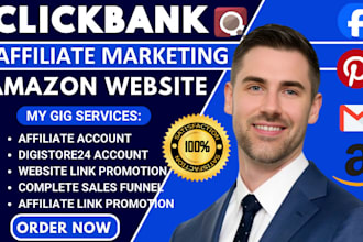 create clickbank amazon digistore24 affiliate marketing shareasales account