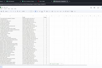 do any related data collection with excel