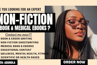 ghostwrite nonfiction book and ebook writing medical book and ebook ghostwriting