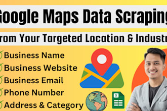 do data scraping, data mining and lead generation from google map