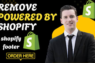 remove powered by shopify from your shopify footer within few hours