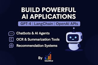 build custom ai powered applications using gpt, langchain, openai and llms