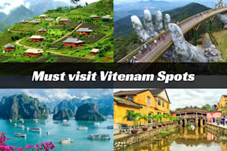 design a travel itinerary presentation for your vacation