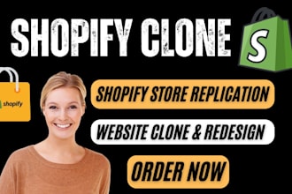 copy clone revamp update edit duplicate shopify store design redesign shopify