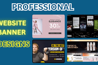 design professional website banner, shopify banner and header