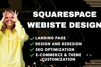 perfectly design and redesign your square space website