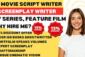 be movie script writer, screenplay writer, tv series, feature film, screenwriter