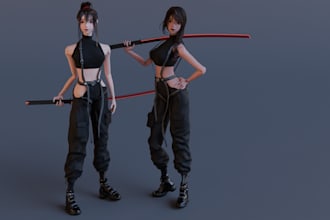 do 3d character modeling 3d game character 3d model for fortnite game video game