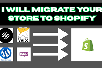 migrate wix squarespace weebly wordpress woocommerce bigcommerce to shopify