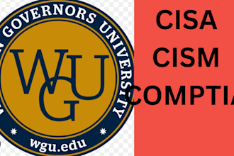 help in wgu assessments cisa cism aws and comptia certification
