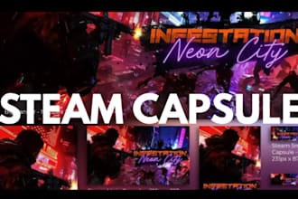 do steam capsule art game banner game ui game poster