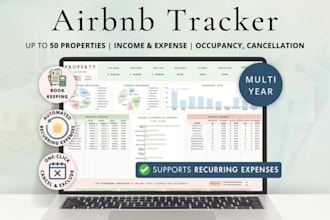 do airbnb income, expenses tracker spreadsheet, airbnb tracker google sheets