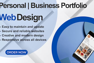 create personal portfolio website business portfolio website
