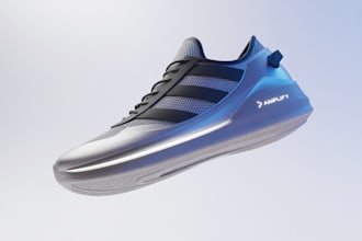 create realistic 3d shoe modeling, 3d shoe design and animation in blender