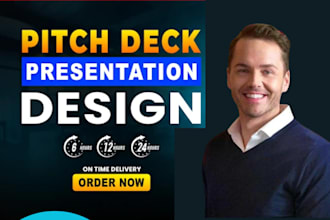 design investor pitch deck business powerpoint presentation company profile slid