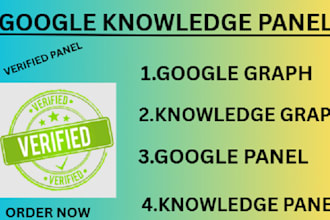 edit, nd create a google knowledge panel for all categories