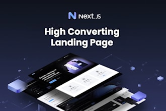design a high converting landing page for your product or service
