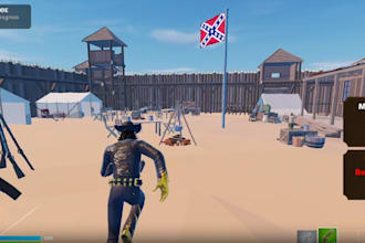 build 1v1 fortnite map in the unreal engine for fortnite uefn, tycoon ,box fight