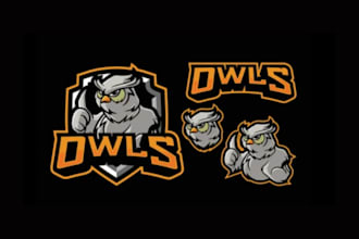 create a detailed owl logo perfect for night themed businesses