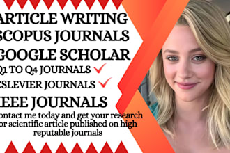 write rewrite publish sci article on ssci ieee scopus journals q1 q2 q3 q4