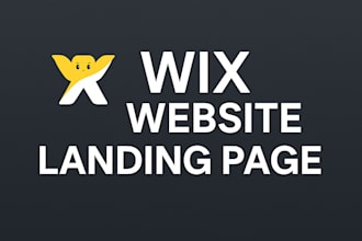 design a professional wix landing page