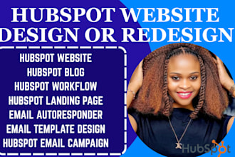 build a hubspot website design  hubspot landing page online business website SEO