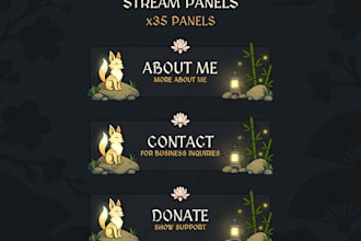 design custom twitch stream panels for your channel