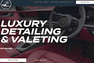 design a custom website for your auto detailing, car wash, auto repair business
