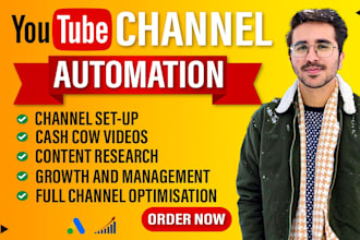 do youtube automation with cash cow faceless videos and channel management