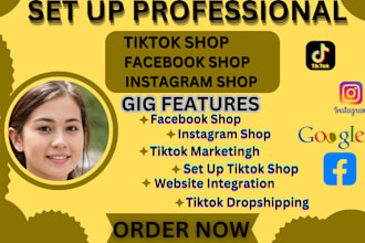 set up tik tok shop tiktok shop affiliate and tik tok shop marketing manager