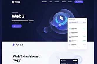 be your UI UX web3 website designer, dapp web3 graphics web3 expert