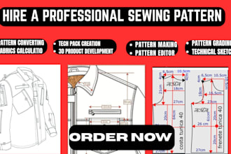 be your sewing pattern maker, making clothing fashion design grading custom pdf