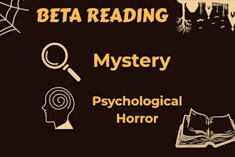 beta read your mystery or psychological horror novels