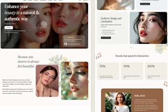 design shopify skincare store, cosmetics, spa, beauty, makeup dropshipping store