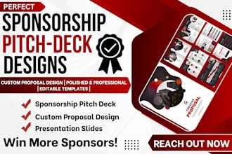 create custom sponsorship deck sponsorship proposal, ppt presentation design