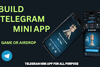 develop telegram mini bot telegram crypto game bot telegram crypto bot developer