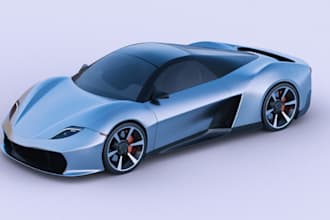 do 3d car modeling with interior and exterior for you, 3d vehicle