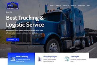 develop logistics, dispatch, trucking, freight website