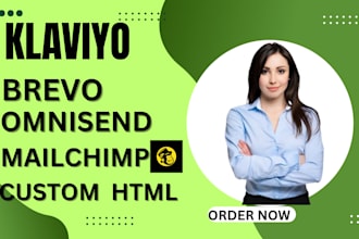 design email templates for mailchimp, klaviyo or brevo
