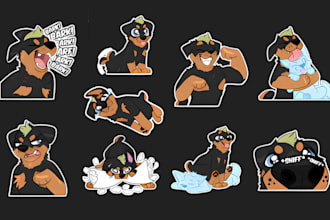 draw furry telegram stickers nsfw furry stickers fursona crypto animated sticker